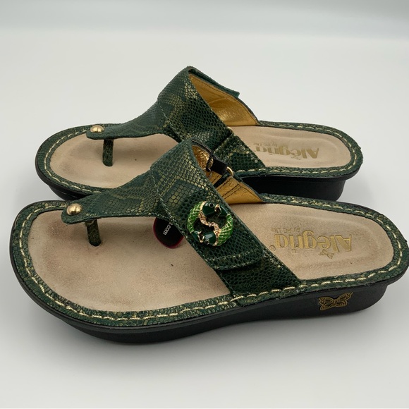 Alegria Carina Fancy Fish Sandals. Green. Women’s Size 36. - Picture 4 of 9